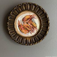 Front view showing entire framed painting