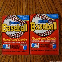 Front view of two sealed 1988 Donruss Baseball packs