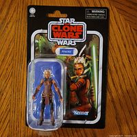 Front of sealed card showing Ahsoka figure and artwork