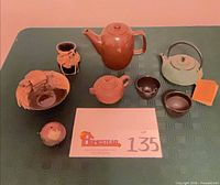 All items arranged on table showing variety