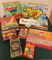 Group shot of all 9 boxed games
