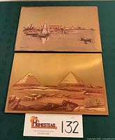 Both copper panels front view with lot card