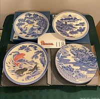Overview of four boxed plates showing all scenes