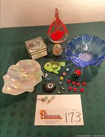Overview of entire lot on table