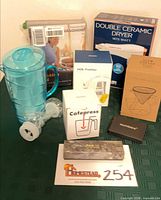 All seven boxed items displayed together