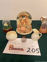 All six items arranged for overview