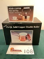 Retail boxes for both copper cookware pieces