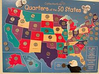 Full view of CollectorKids quarters map board