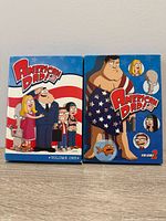 Front covers of both American Dad! Volume One and Volume Two DVD sets