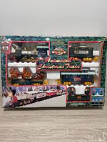 Front of boxed animated Christmas train set