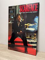 Front view of Scarface poster board