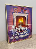 Front view of framed Disney 101 Dalmatians print