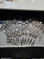 Full overhead view of all 59 pieces laid out