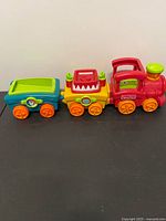 Side view of entire three-car train