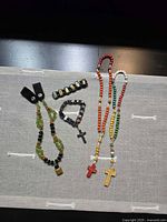 Group view of all five jewelry pieces