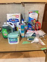 All items grouped on table