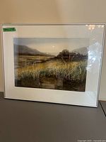 Front view of framed painting