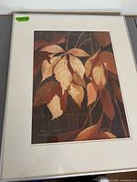 Full view of framed watercolour painting