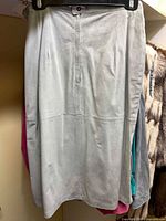 Light grey suede jacket front view