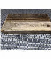 Top view of reclaimed barn board shelf showing wood grain and coloration