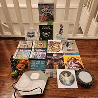 Overview of all game cases, cartridges, Skylanders figures, and portals