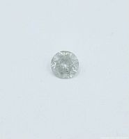 Front view of round brilliant diamond