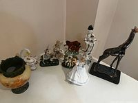 All nine decor items grouped on tabletop