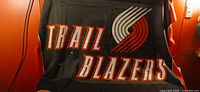 Front view showing TRAIL BLAZERS logo and text