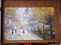 Front view of the canvas print on wall showing full artwork