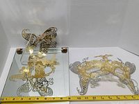 Tray and masks together showing scale with ruler