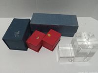 All paperweights and boxes together