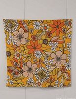 Front view of cushion cover showing full floral pattern