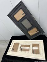 Black and white multi-opening frames front view