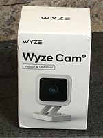 Front of sealed Wyze Cam v3 box