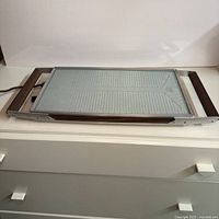 Full view of Salton hot tray on surface