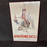 Full view of Noel Betts San Francisco lithograph poster