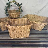 All four baskets grouped to show size and styles