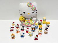 Group shot of plush and figurines