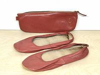 Ballet flats and zip pouch full view