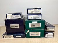 Stacked Schatz boxes with visible part numbers