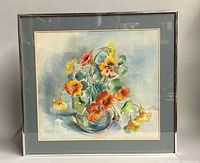 Full view of framed painting