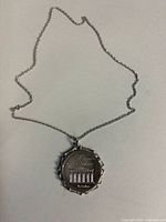 Full view of pendant on chain
