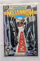 Front cover of DC Comics Millennium Week 2 Issue 2 comic book in plastic sleeve