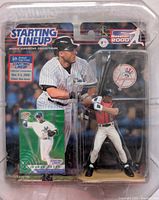 Front view of sealed Starting Lineup Derek Jeter figure package