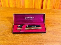 Both Sheaffer pens in branded case