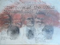 Full view of artwork on board