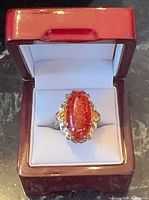 Ring in presentation box showing full design