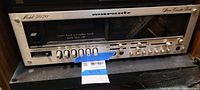 Front view showing full faceplate, cassette well, controls, Marantz logo, Model 5020 inscription