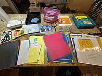 Overall layout of all supplies on countertop