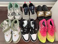 All six pairs arranged two rows three columns